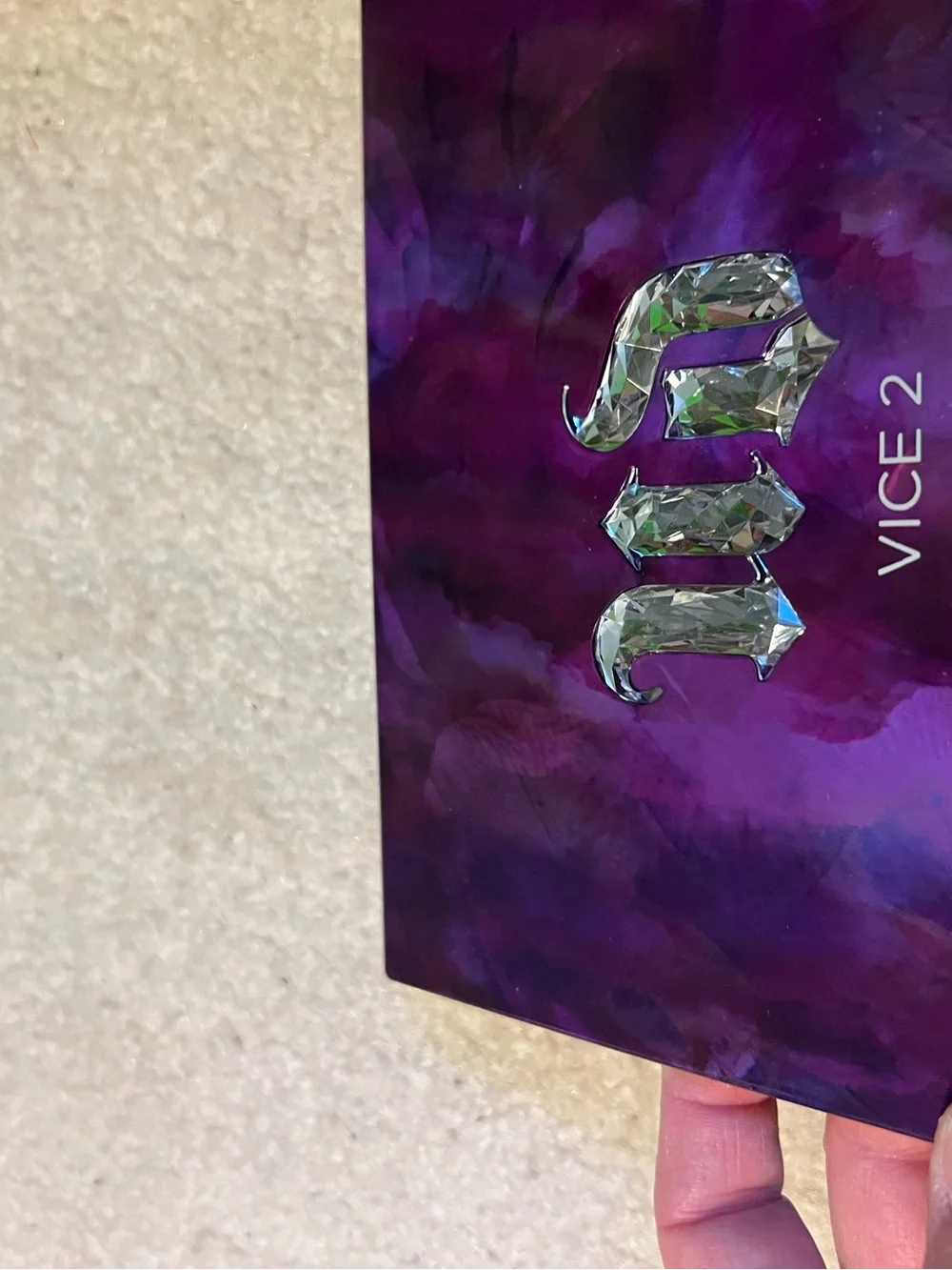 Urban Decay Vice Iridescent Black & Holographic Eyeshadow Palette with Pouch